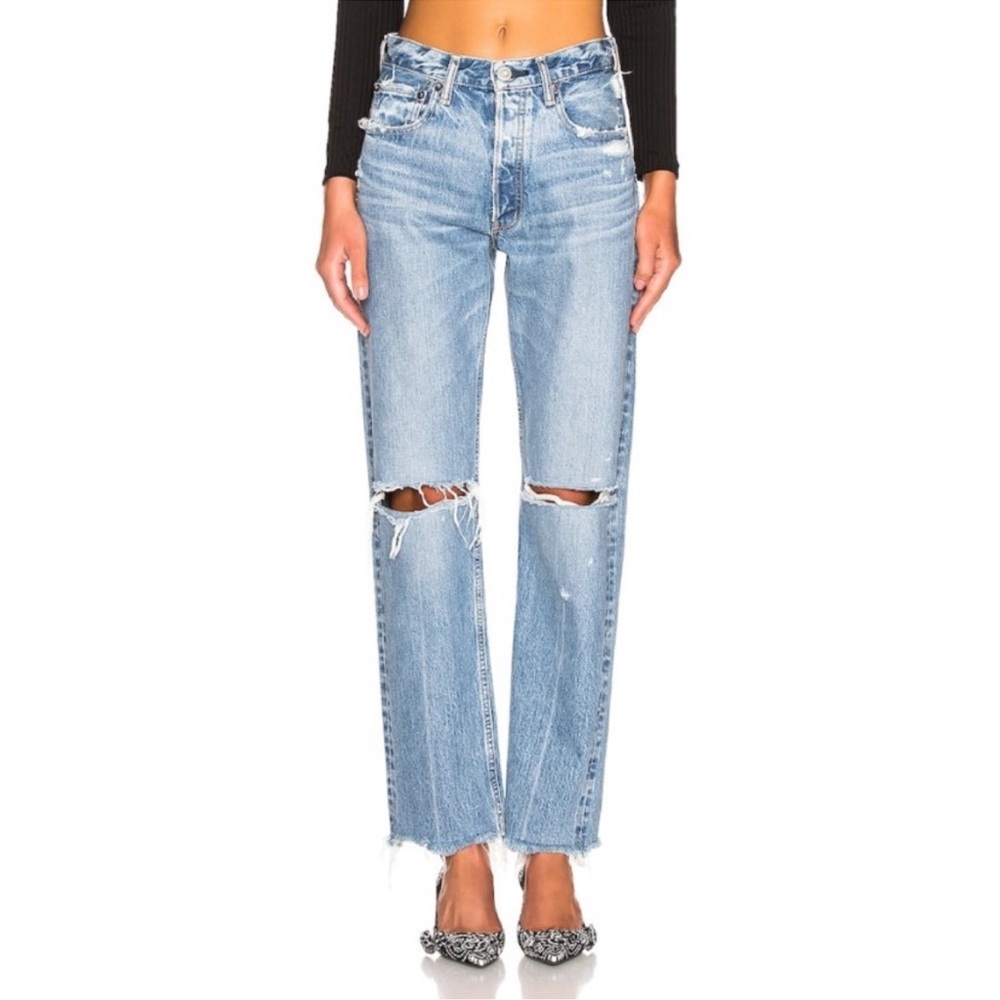 Moussy • Vintage Viola Wide Straight in Blue